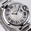 Cartier Ballon Bleu W6920084 White Dial Bracelet Best Replica AF 33mm