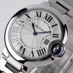 Cartier Ballon Bleu W6920084 White Dial Bracelet Best Replica AF 33mm
