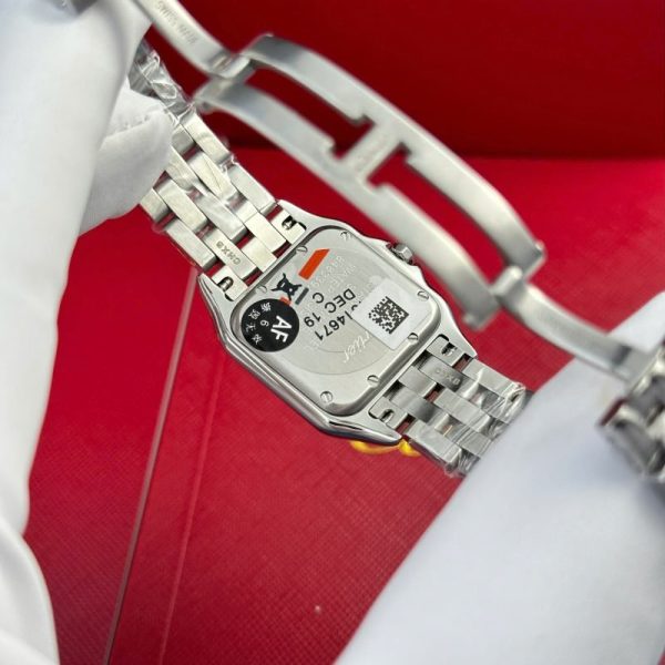 Cartier Panth??re Steel Ladies MOP Dial Best Replica AF 27mm x 36mm