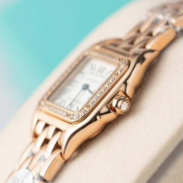 Cartier Panth??re WJPN0049 Rose Gold Diamond Bezel Ladies Replica BVF 22mm x 30mm