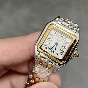 Cartier Panth??re de Cartier Small Model Two Tone Yellow Gold White Dial Best Replica BVF 23mm x 30mm