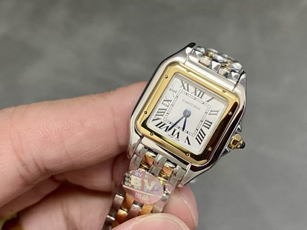 Cartier Panth??re de Cartier Small Model Two Tone Yellow Gold White Dial Best Replica BVF 23mm x 30mm