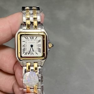 Cartier Panth??re de Cartier Small Model Two Tone Yellow Gold White Dial Best Replica BVF 23mm x 30mm