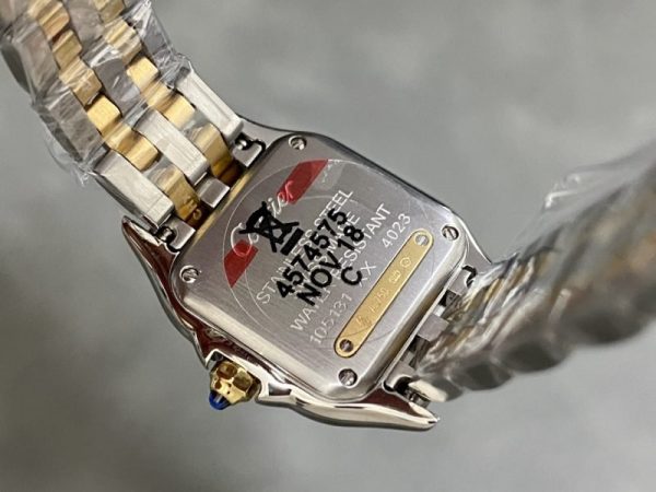 Cartier Panth??re de Cartier Small Model Two Tone Yellow Gold White Dial Best Replica BVF 23mm x 30mm