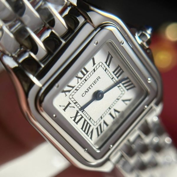 Cartier Panth??re de Cartier Steel Small Model White Dial Best Replica BVF 23mm x 30mm