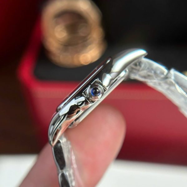 Cartier Panth??re de Cartier Steel Small Model White Dial Best Replica BVF 23mm x 30mm