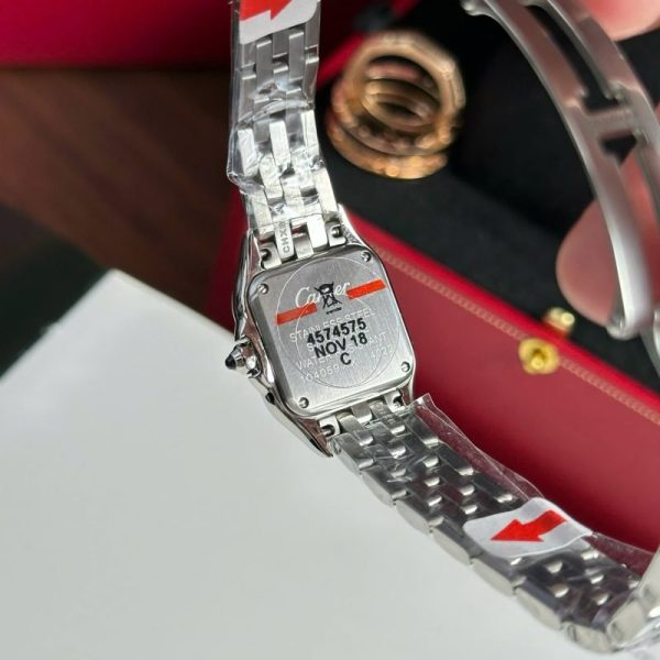 Cartier Panth??re de Cartier Steel Small Model White Dial Best Replica BVF 23mm x 30mm