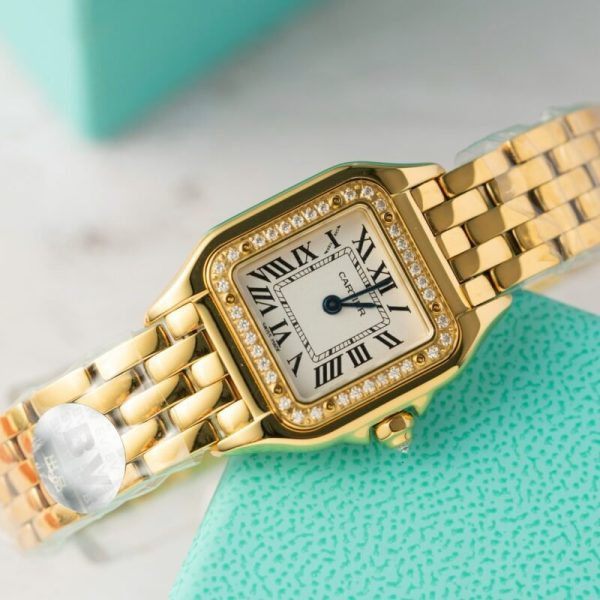 Cartier Panth??re de Cartier WJPN0067 Yellow Gold Diamond Bezel Replica BVF 22mm x 30mm