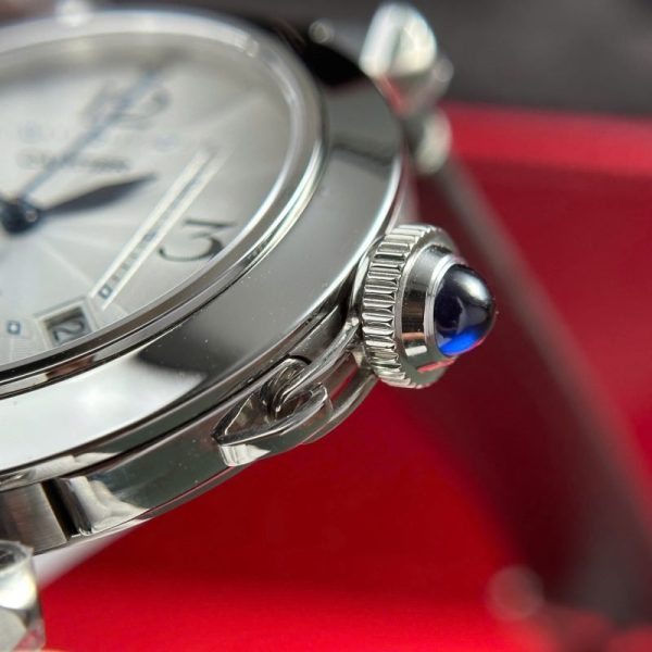 Cartier Pasha de Cartier WSPA0009 Steel White Dial Best Replica BVF 41mm