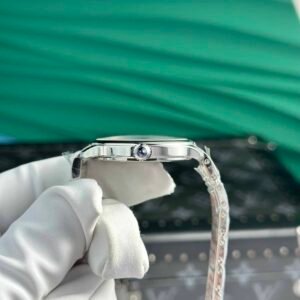 Cartier Ronde Must White Dial Steel Bracelet Best Replica AF 36mm