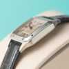 Cartier Santos Dumont WSSA0023 Steel Silver Dial Leather Strap Replica BVF 38mm x 27.5mm