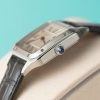 Cartier Santos Dumont WSSA0023 Steel Silver Dial Leather Strap Replica BVF 38mm x 27.5mm