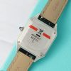Cartier Santos Dumont WSSA0023 Steel Silver Dial Leather Strap Replica BVF 38mm x 27.5mm