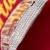 Cartier Santos Iced Out VVS1 Clarity Moissanite Large Model Best Replica 39.8mm