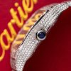 Cartier Santos Iced Out VVS1 Clarity Moissanite Large Model Best Replica 39.8mm