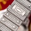 Cartier Santos Iced Out VVS1 Clarity Moissanite Large Model Best Replica 39.8mm