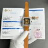 Cartier Santos Large Model Brown Dial Custom Moissanite Case Best Replica 39.8mm
