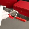 Cartier Santos Large Model Brown Dial Custom Moissanite Case Best Replica 39.8mm