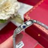 Cartier Santos Large Model White Dial Custom Moissanite Bezel Best Replica BVF 39.8mm