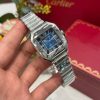 Cartier Santos WSSA0063 Blue Dial Medium Model Best Quality Replica BVF 35.1mm