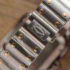 Cartier Santos Two Tone Yellow Gold White Dial Large Model Best Replica BVF 39.8mm
