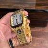 Cartier Santos WGSA0029 Yellow Gold White Dial Large Model Best Replica BVF 39.8mm
