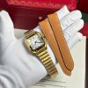 Cartier Santos WGSA0030 Yellow Gold White Dial Medium Model Best Replica BVF 35.1mm