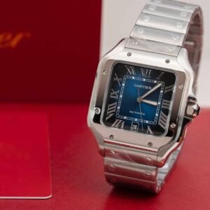 Cartier Santos Blue Dial Large Model Best Replica BVF 39.8mm