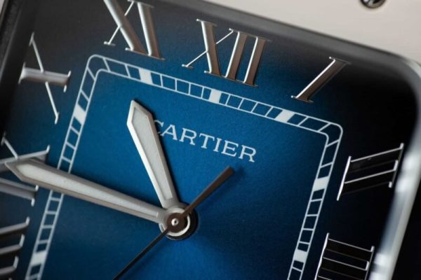 Cartier Santos Blue Dial Large Model Best Replica BVF 39.8mm