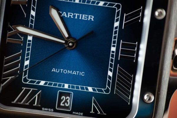 Cartier Santos Blue Dial Large Model Best Replica BVF 39.8mm