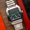 Cartier Santos Large Model Green Dial Best Replica BVF 39.8mm
