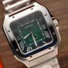 Cartier Santos Large Model Green Dial Best Replica BVF 39.8mm