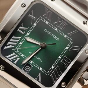 Cartier Santos Large Model Green Dial Best Replica BVF 39.8mm
