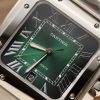 Cartier Santos Large Model Green Dial Best Replica BVF 39.8mm