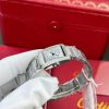 Cartier Tank Francaise W4TA0020 Small Model Silver Sunray Dial Diamond Bezel Replica 25.7 x 21.2mm