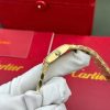 Cartier Tank Francaise WJTA0062 Golden Sunray Dial Yellow Gold Stone-set Bezel Replica 25.7 x 21.2mm
