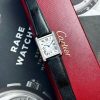 Cartier Tank Solo Extra Large White Dial Diamond Bezel Leather Strap Best Replica AF 31mm x 41mm