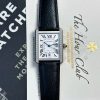 Cartier Tank Solo Extra Large White Dial Diamond Bezel Leather Strap Best Replica AF 31mm x 41mm