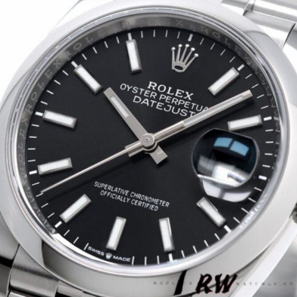 Rolex Datejust 126200 Black Index Dial Stainless Steel 36MM Unisex Replica Watch