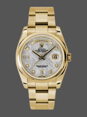 Rolex Day-Date 118208 Meteorite Grey Diamond Dial 36mm Unisex Replica Watch