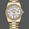 Rolex Day Date 128348RBR MOP Yellow Gold 36MM Unisex Replica Watch