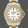 Rolex Yacht Master 168623 Steel Yellow Gold White Dial 35MM Unisex Replica Watch