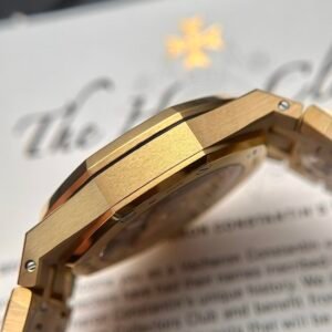 Audemars Piguet Royal Oak 15450BA Yellow Gold White Dial Replica IP Factory 37mm