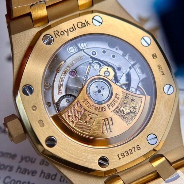 Audemars Piguet Royal Oak 15450BA Yellow Gold White Dial Replica IP Factory 37mm