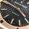 Audemars Piguet Royal Oak 15450OR Rose Gold Black Dial Leather IP Factory 37mm