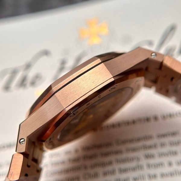 Audemars Piguet Royal Oak 15450OR Rose Gold White Dial Replica IP Factory 41mm