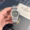 Audemars Piguet Royal Oak 15450ST Grey Dial Steel Bracelet Best Replica APS Factory 37m