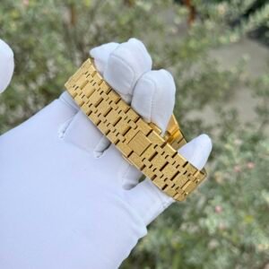 Audemars Piguet Royal Oak Frosted Yellow Gold Chronograph 26240BA Yellow Dial Replica 41mm
