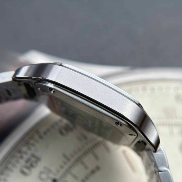 Cartier Santos WSSA0029 White Dial Medium Model Best Replica BVF 35.1mm