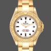 Rolex Yacht Master 168628 White Dial Yellow Gold 35MM Unisex Replica Watch